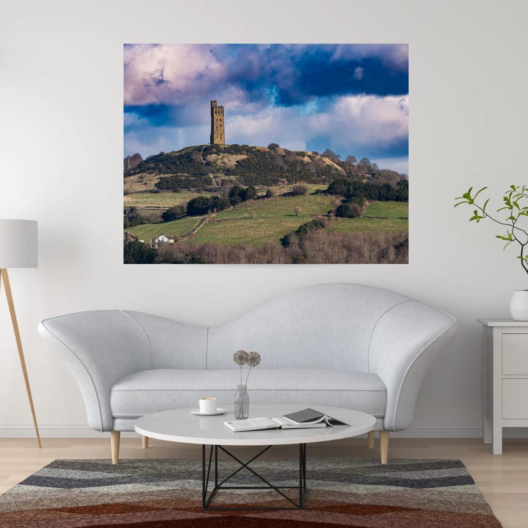 Castle Hill and Victoria Tower, Huddersfield, West Yorkshire, England