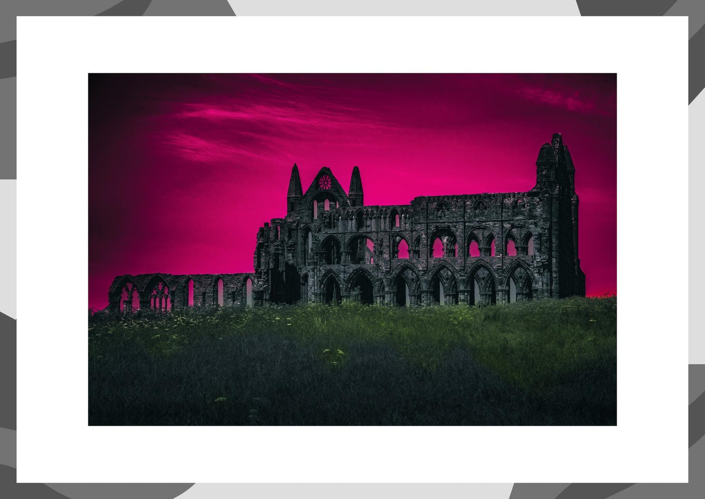 Whitby Abbey Print | Gothic Ruins Wall Art.