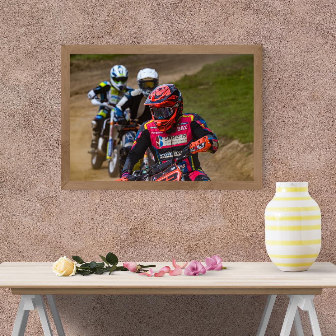 Dirt Bike Racing Print.