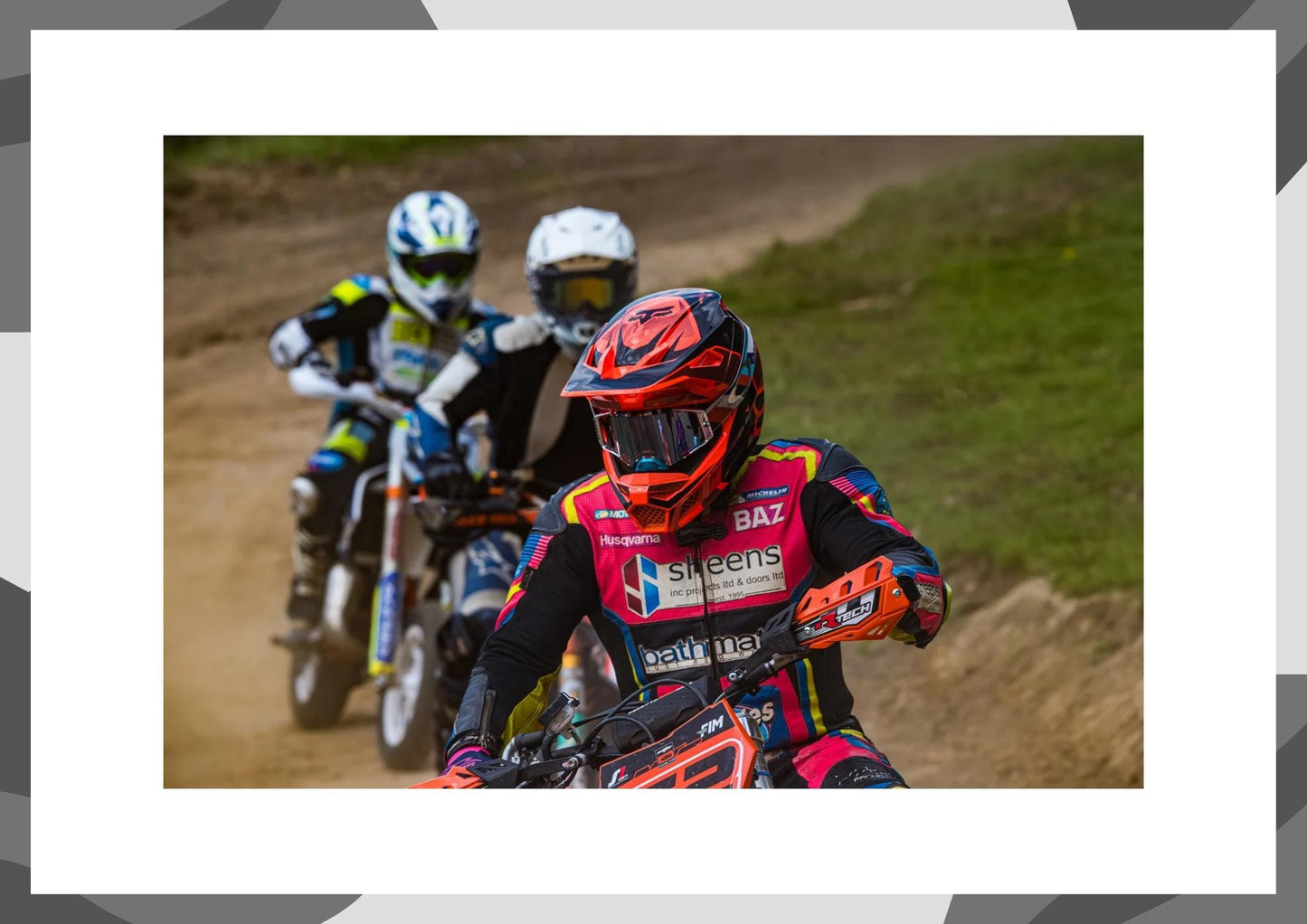 Dirt Bike Racing Print.