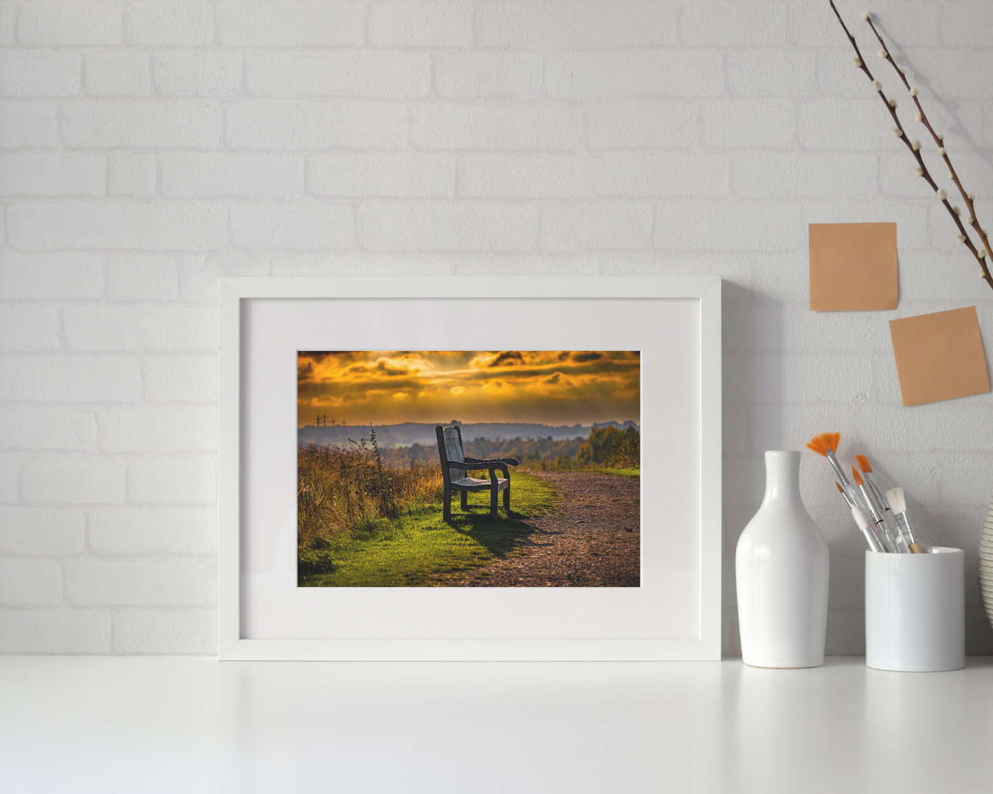 In Loving Memory Bench Printable Wall Art.