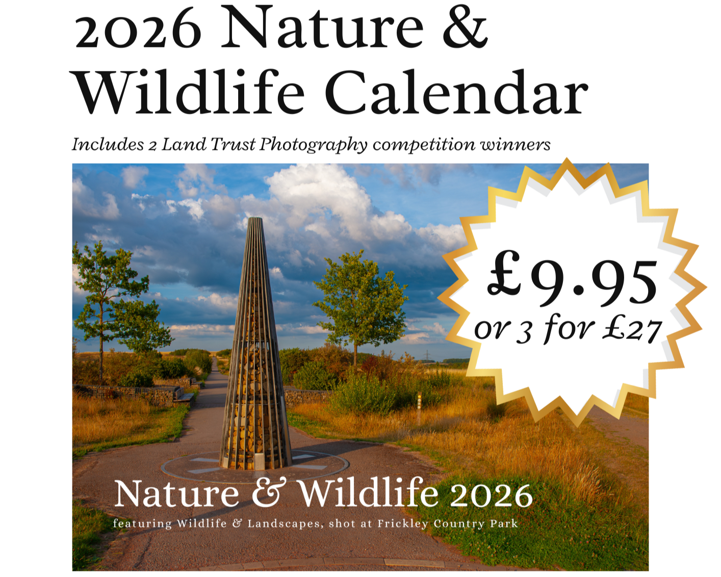 PRE-ORDER 2026 Nature & Wildlife Calendar