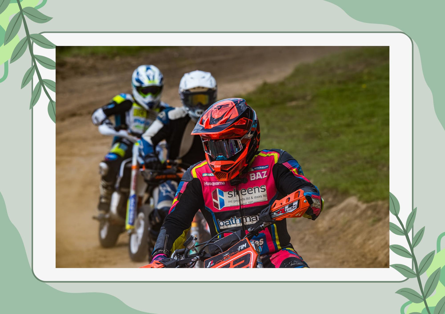 Dirt Bike Racing Print.
