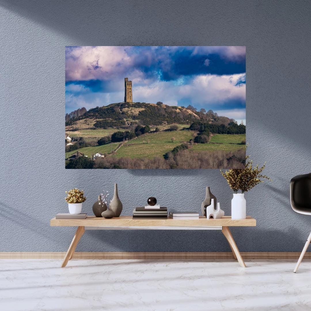 Castle Hill and Victoria Tower, Huddersfield, West Yorkshire, England
