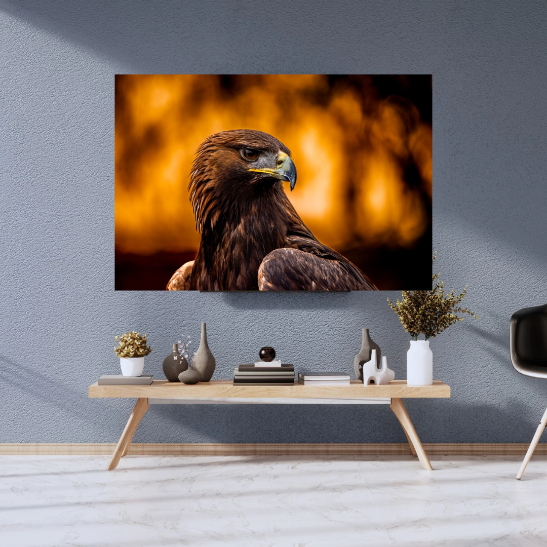 Majestic Golden Eagle Print – Wildlife Wall Art (landscape)