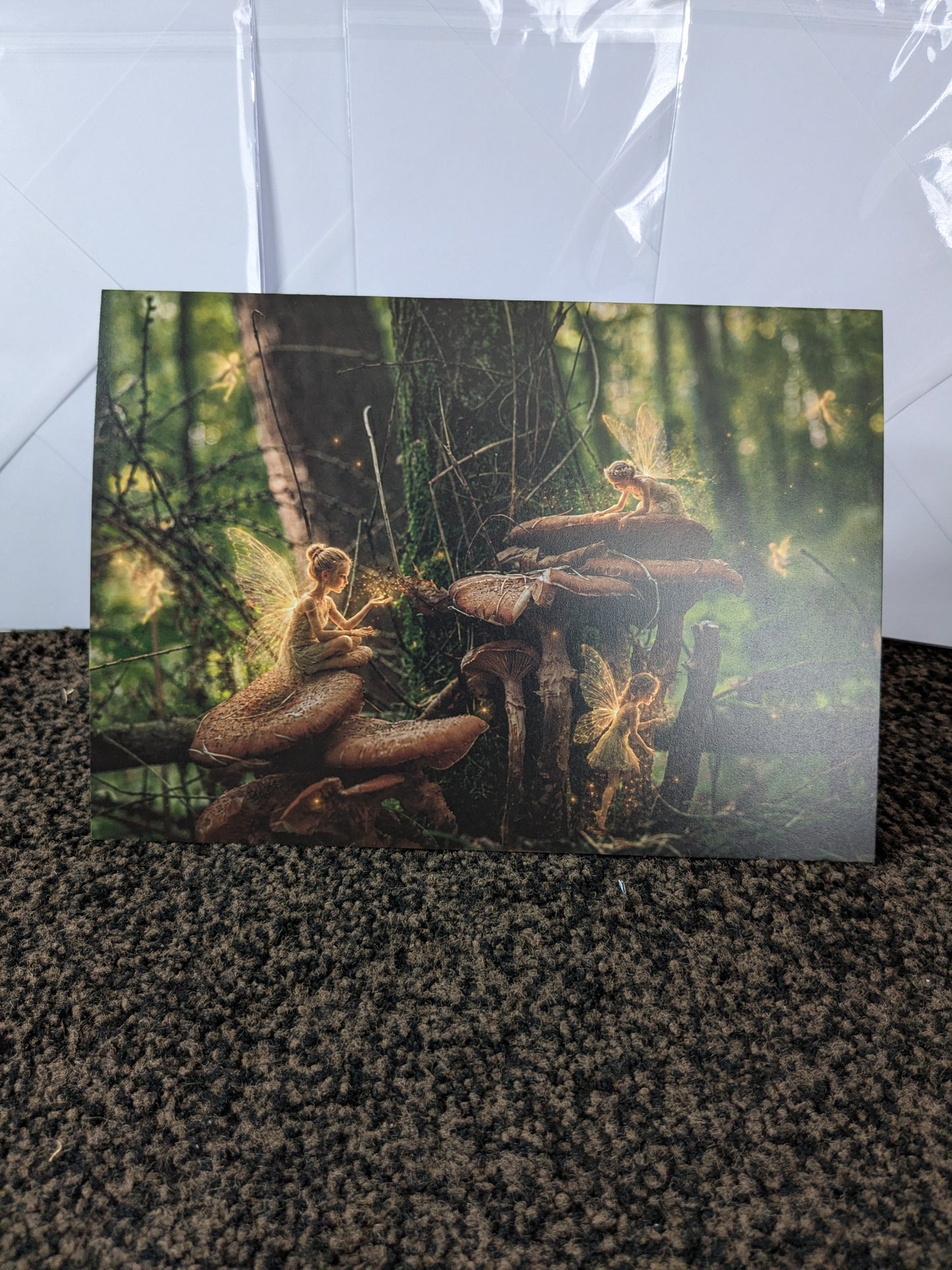 The fairy gathering/Nature with a Touch of Magic Greeting Card | A5 Blank Card | Wildlife & Nature Art