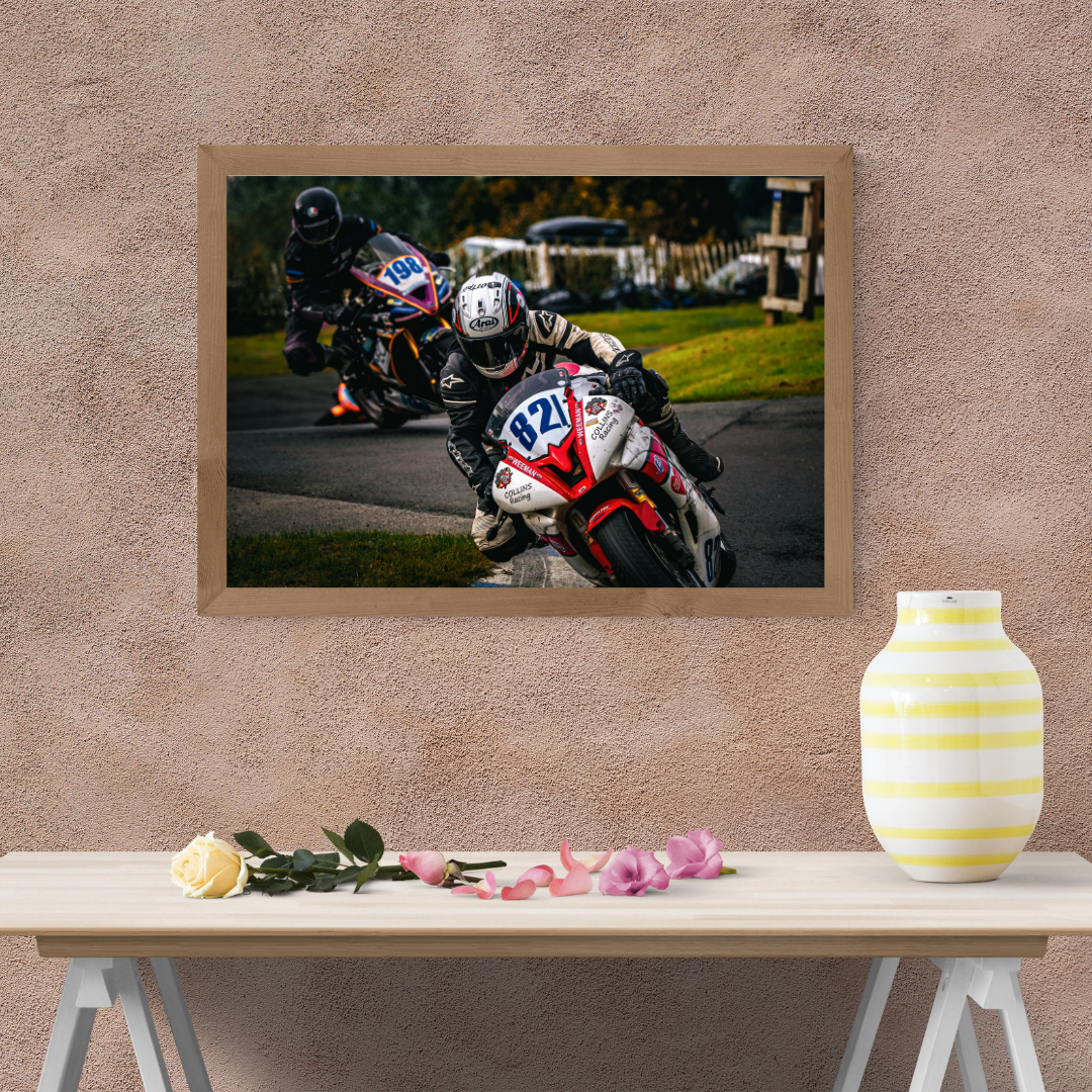 #821 race print.