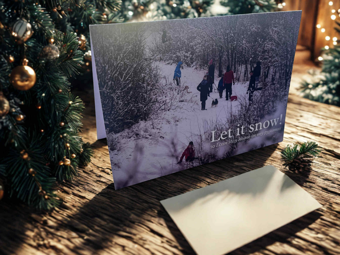 Let it snow Xmas card