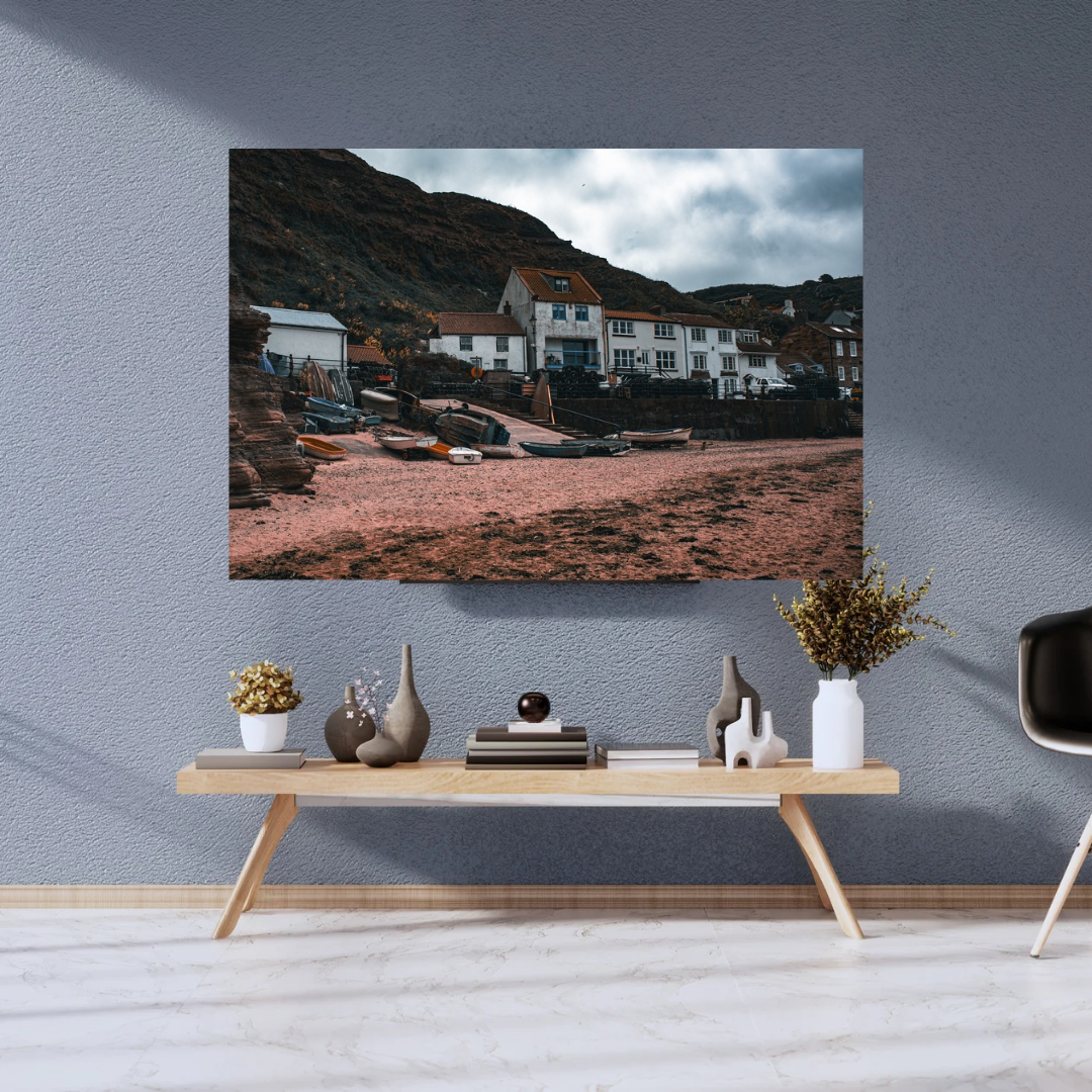 Staithes Harbour Print.