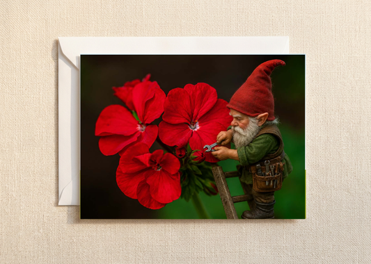 The garden keeper/Nature with a Touch of Magic Greeting Card | A5 Blank Card | Wildlife & Nature Art.