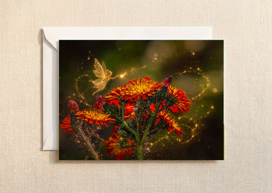 The fairies ember/Nature with a Touch of Magic Greeting Card | A5 Blank Card | Wildlife & Nature Art.