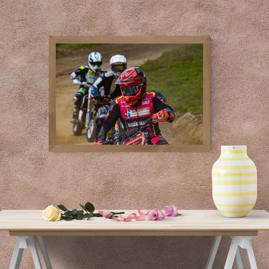 Dirt Bike Racing Print.