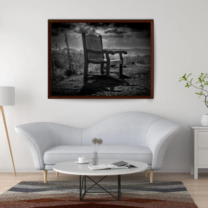 In Loving Memory Bench Print (Black and White)