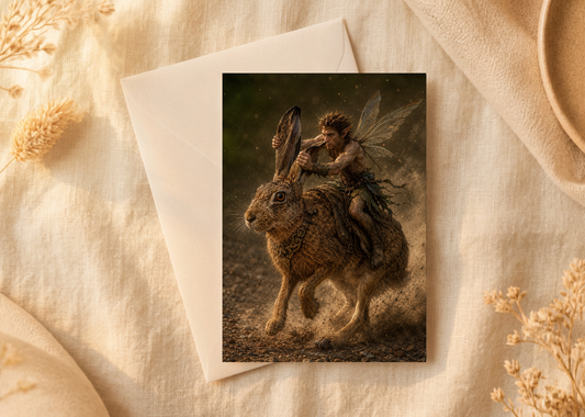 The wild hunt/Nature with a Touch of Magic Greeting Card | A5 Blank Card | Wildlife & Nature Art