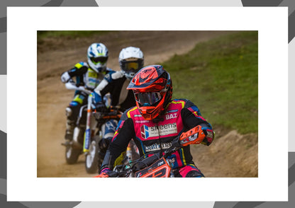Dirt Bike Racing Print.