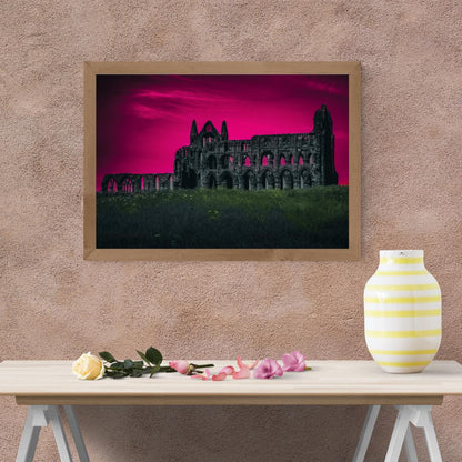 Whitby Abbey Print | Gothic Ruins Wall Art.