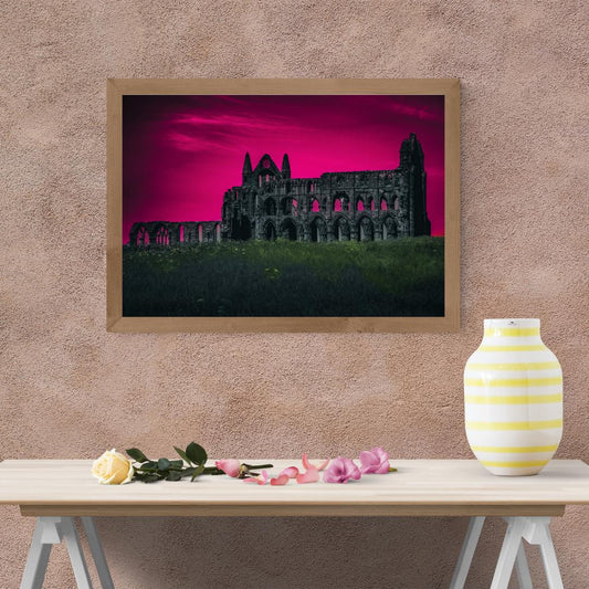 Whitby Abbey Print | Gothic Ruins Wall Art.