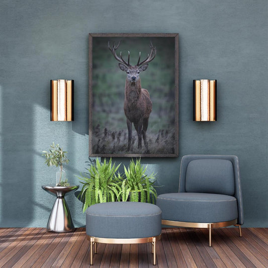 Red Stag Print | Majestic Wildlife Wall Art.