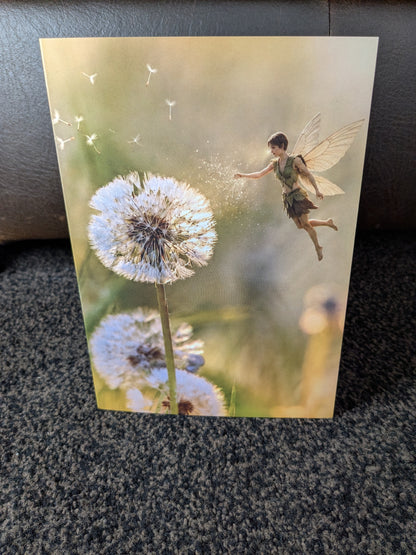 Dandelion wishes/Nature and wildlife Magic – A5 Blank Greeting Card