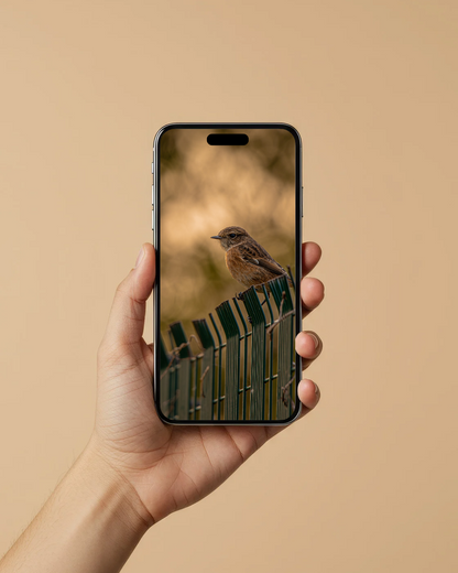 Beautiful Stonechat - FREE Digital Download / I phone / Android - Screensaver.