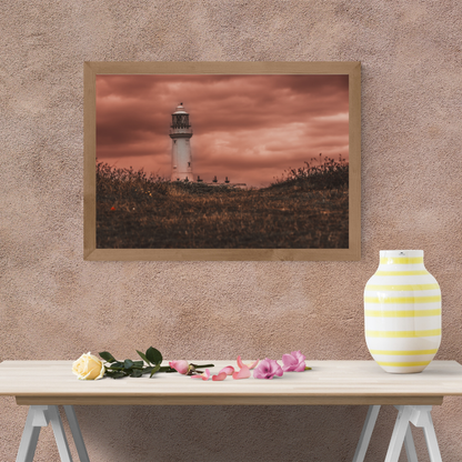 Stormy Flamborough head Lighthouse.