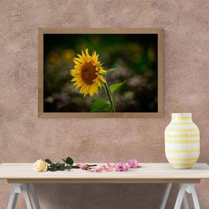 Beautiful Sunflower Portrait – Vibrant Yellow Wall Art Print