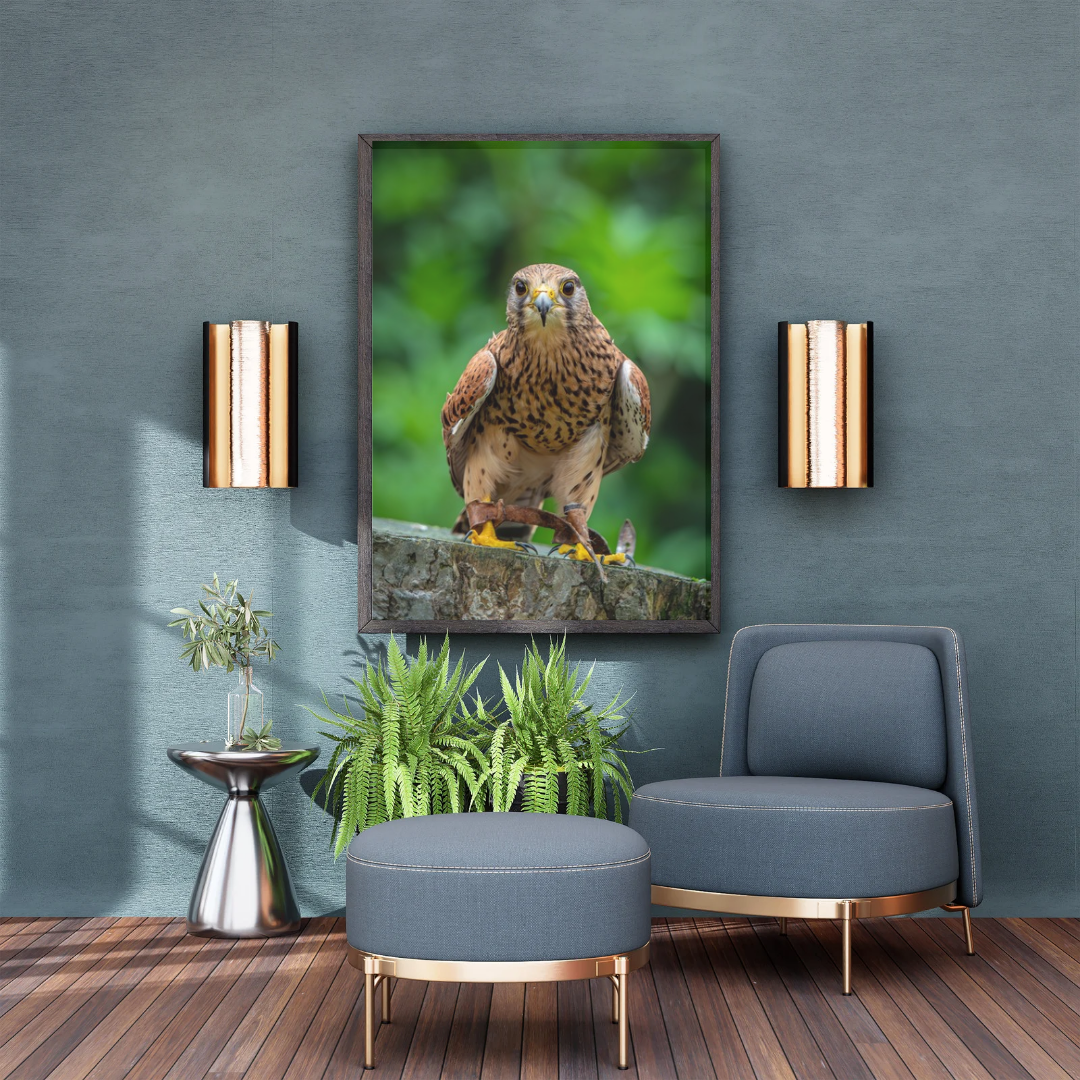 Beautiful Common Kestrel print.