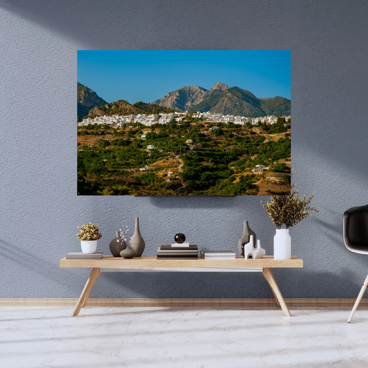Frigiliana village and mountain view, Costa del Sol - Spain.