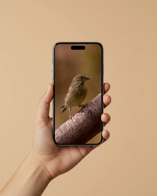 Female Green finch - FREE Digital Download / I phone / Android - Screensaver.