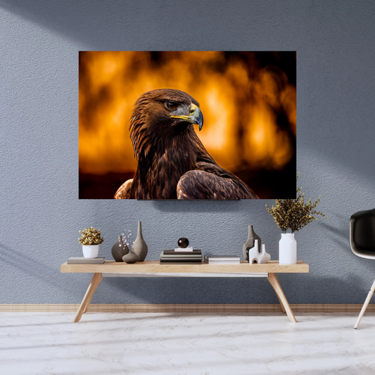 Majestic Golden Eagle Print – Wildlife Wall Art (landscape)