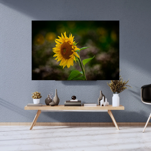 Beautiful Sunflower Portrait – Vibrant Yellow Wall Art Print