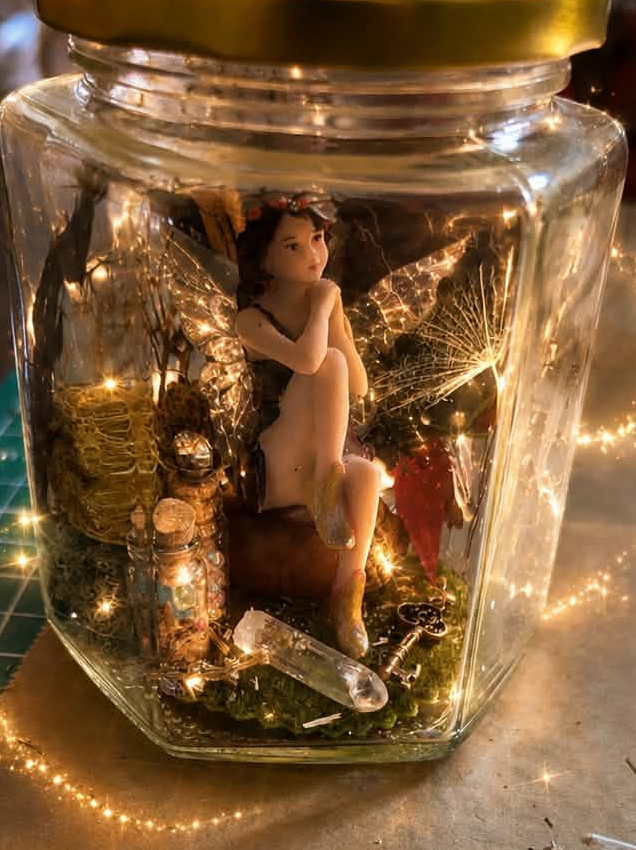 Bramble – Thorny & Wild Fairy.
  Handmade Fairy Wish Jar | Magical Fairy Gift & Enchanted Keepsake (free postage)