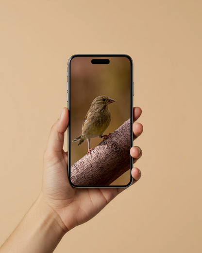 Female Green finch - FREE Digital Download / I phone / Android - Screensaver.