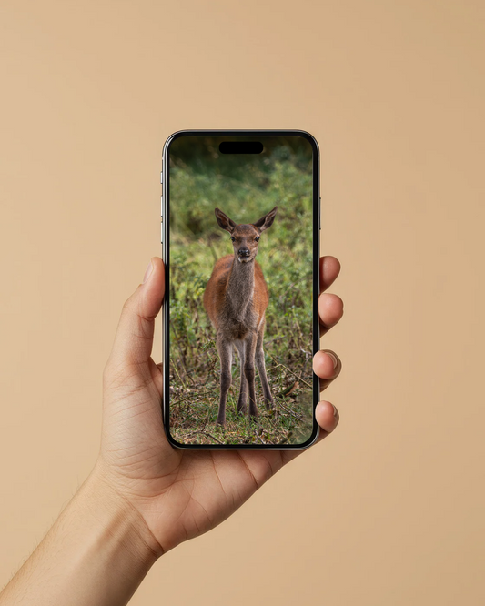 Red deer calf - FREE Digital Download / I phone / Android - Screensaver.