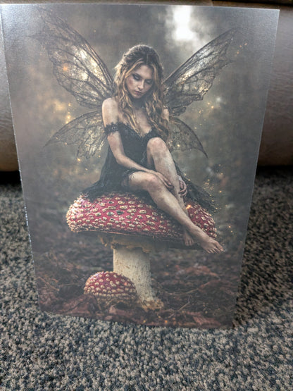 Moonlight fairy/Nature and wildlife Magic – A5 Blank Greeting Card