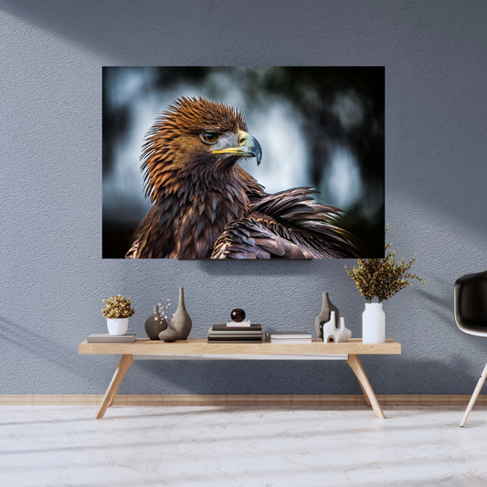 Golden Eagle Portrait Print – Majestic Wildlife Wall Art