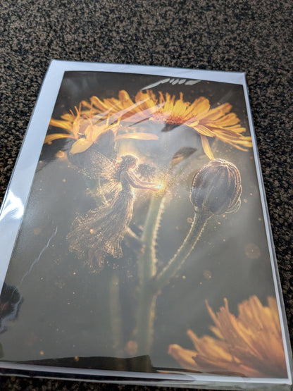 Lady of the light/Nature with a Touch of Magic Greeting Card | A5 Blank Card | Wildlife & Nature Art