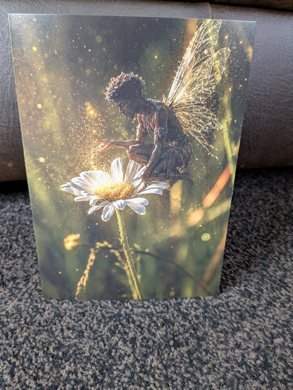 Fairy of first light/Nature and wildlife Magic – A5 Blank Greeting Card