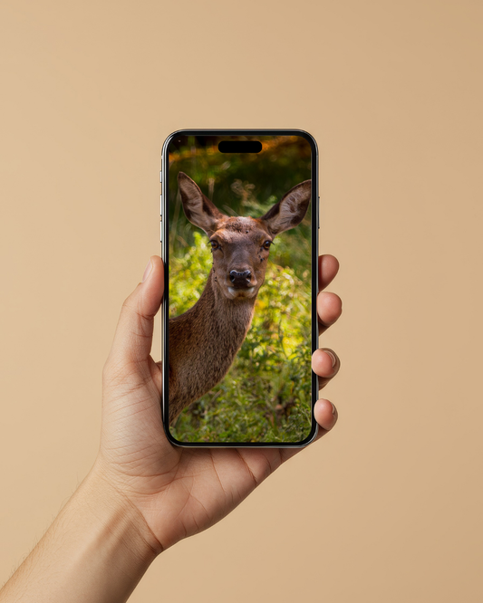 Female Red Deer - Digital Download / I phone / Android - Screensaver.