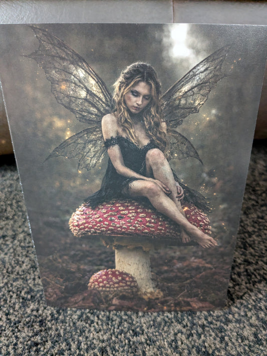Moonlight fairy/Nature and wildlife Magic – A5 Blank Greeting Card