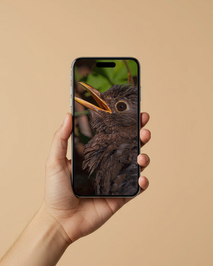 Blackbird portrait - FREE Digital Download / I phone / Android - Screensaver.