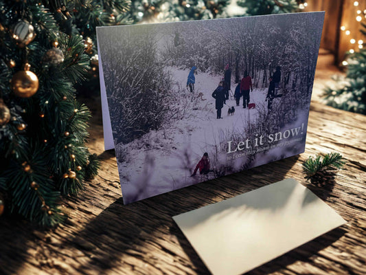 Let it snow Xmas card
