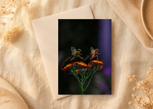 Leap of faith/Nature with a Touch of Magic Greeting Card | A5 Blank Card | Wildlife & Nature Art.