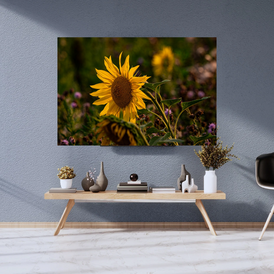 Beautiful Sunflower Portrait – Vibrant Yellow Wall Art Print