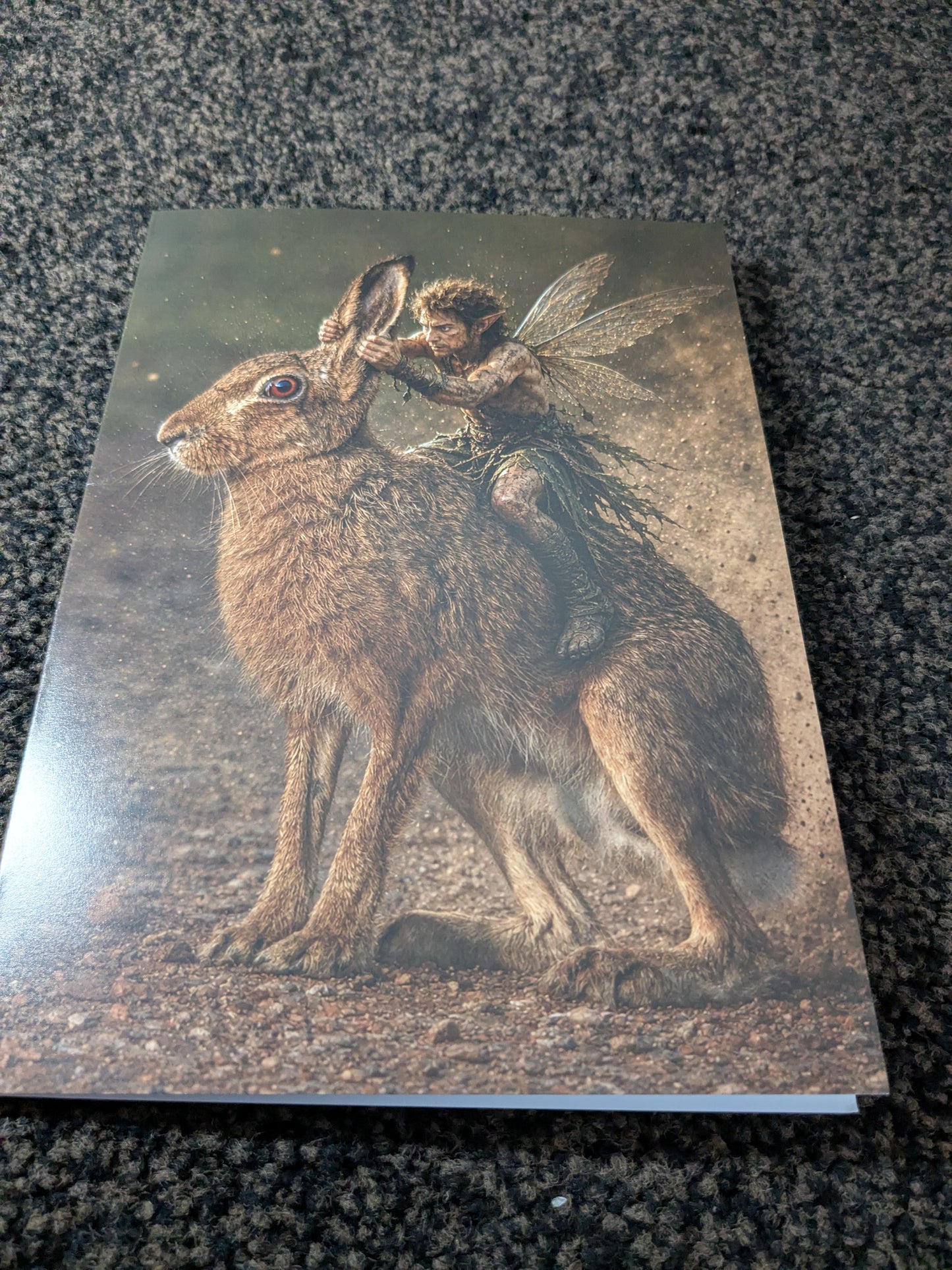 The Hare rider/Nature with a Touch of Magic Greeting Card | A5 Blank Card | Wildlife & Nature Art