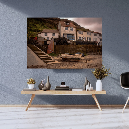 Staithes Harbour Print.