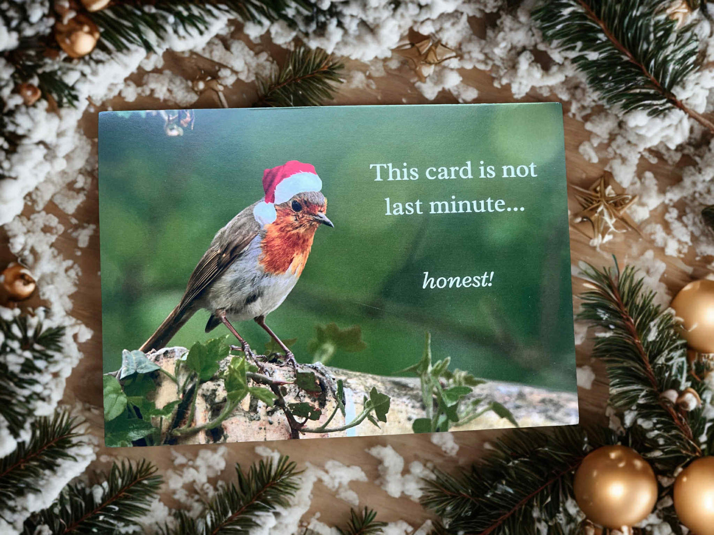 This card is not last minute honest, Christmas card.